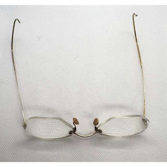 Vintage AO American Optical Rimless Eyeglass Frames 1/10 12K Gold Filled Cable - Picture 5 of 10